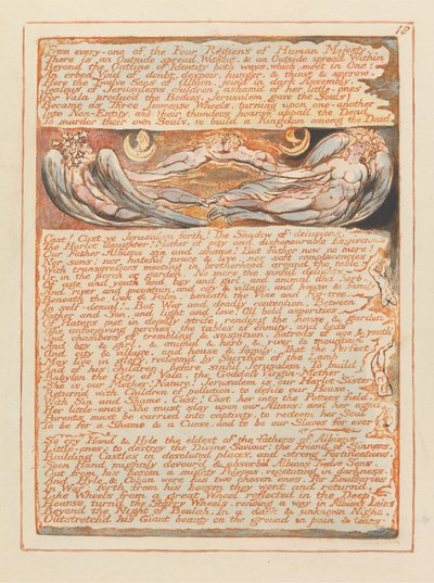 Aus jeder der vier Regionen..., Platte 18 aus Jerusalem, 1804-20 von William Blake